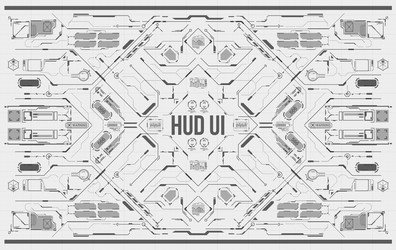 background with futuristic user interface vector image