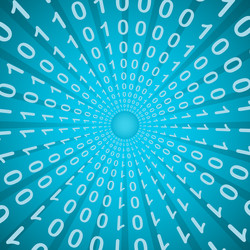 binary code burst radial pattern vector