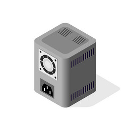 computer power server vector image