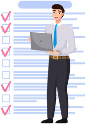 month scheduling to do list time management vector image