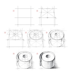 pencil drawing lessons page shows how to learn vector image