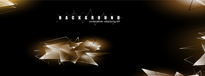 abstract background with glowing triangles vector image