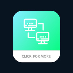 computer network computing computers mobile app vector image