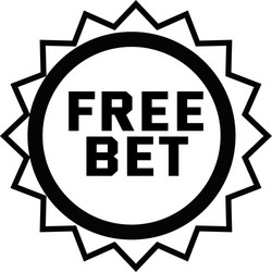 free bet stamp on white vector