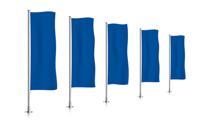 Blue vertical banner templates Royalty Free Vector Image