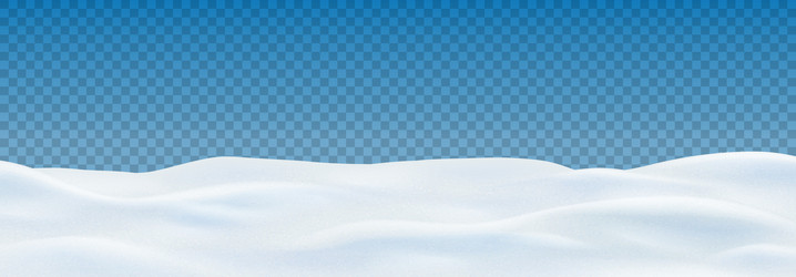 Winter landscape isolated on checkered background vector