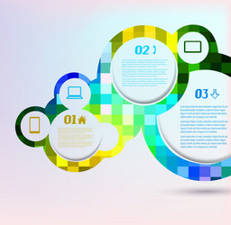 abstract background with design elements vector image