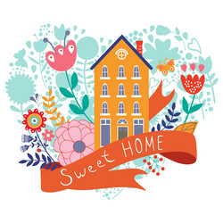 Sweet home Royalty Free Vector Image - VectorStock