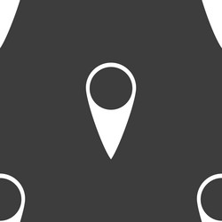 map pointers web icon flat design seamless gray vector image