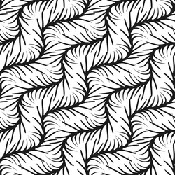 Doodle hand drawn seamless pattern black on white Vector Image