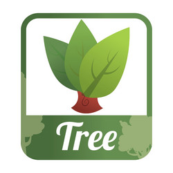 Eco tree design vector