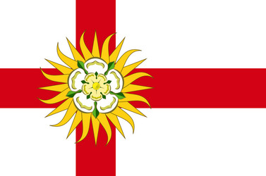 West Riding Flag of Yorkshire Vector Image