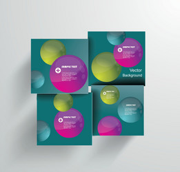 design - eps10 simple and colorful circles vector image