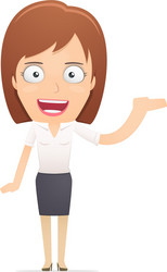 girl manager suitable for use in dialogs vector image