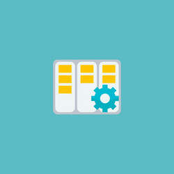 task manager icon flat element vector image