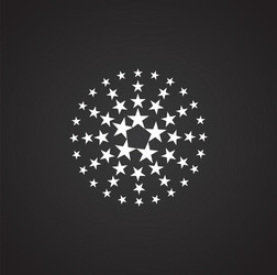 firework related icon on background for graphic vector image