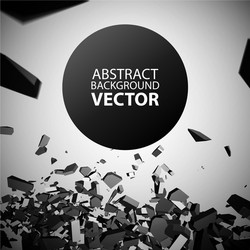 Fragmented Shatter Effect vector image