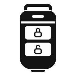 service car key icon simple smart button vector image