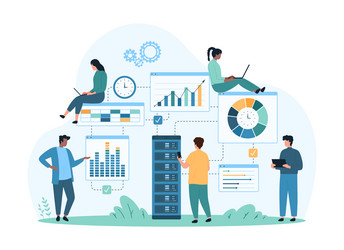 cloud data storage hosting and infrastructure vector image