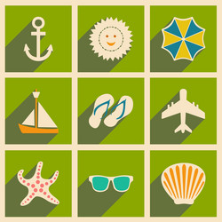 flat with shadow concept and mobile application vector image
