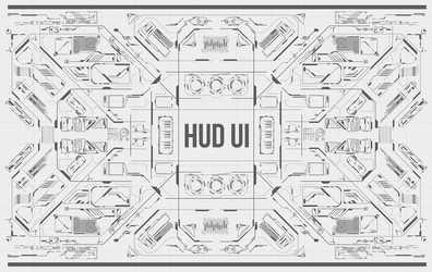 background with futuristic user interface vector image