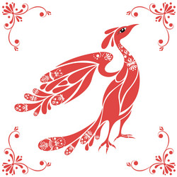 Grunge bird Royalty Free Vector Image - VectorStock