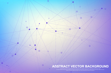 Abstract plexus background with connected lines vector