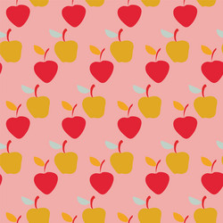 seamless pattern background with pears vector image
