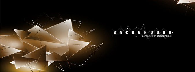 abstract background with glowing triangles vector image