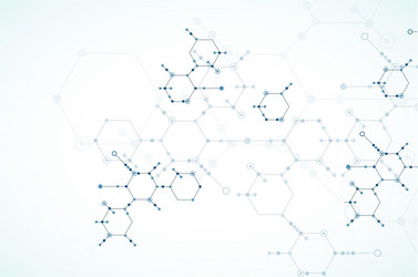 abstract technology hexagonal background vector image
