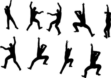 Businessman Climbing Silhouette Vector Image