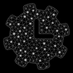 flare mesh carcass time settings with spots vector image