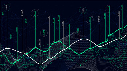 digital analytics concept data visualization vector