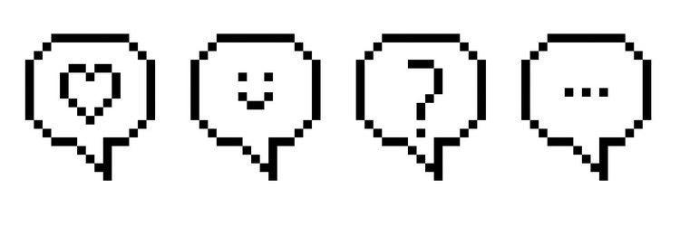 message notification icon speech bubble text vector