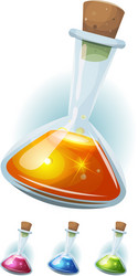 Magic Potion Flask - Game UI Icon vector image