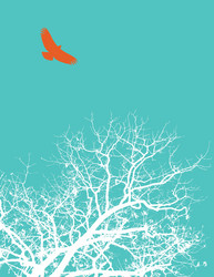 Elegant Tree Branch Pattern vector image