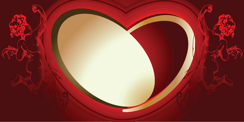 Abstract heart design vector