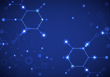 abstract technology hexagonal background vector image