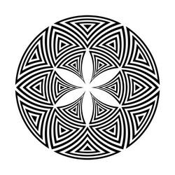 Intricate Geometric Circle Pattern vector image