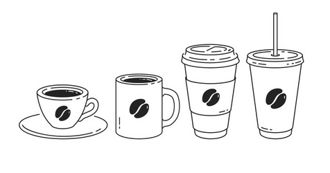 Paper coffee cup Royalty Free Vector Image - VectorStock