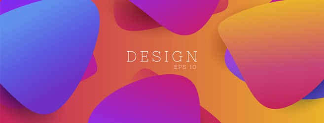 abstract background with multicolored paper shape vector image
