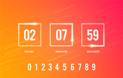 Digital Clock Timer - Coming Soon vector image