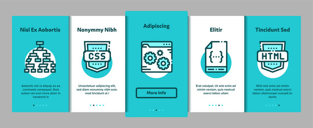 coding system onboarding vector image