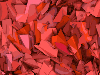abstract shape backdrop pattern in pink and red vector image