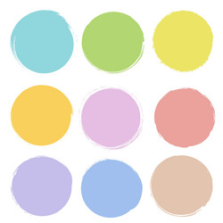Pastel Blobs Set - White Background vector image