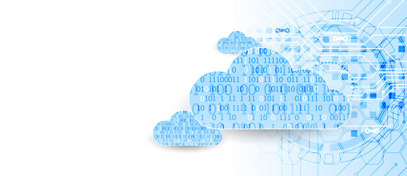 web cloud technology business abstract background vector image