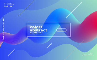 abstract vibrant flowing fluid loop motion vector image