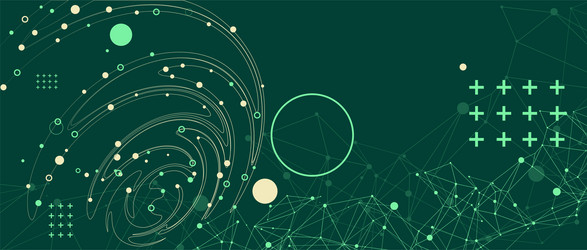 template for science and technology presentation vector image