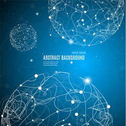 Abstract Sphere Network Background vector image
