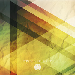 abstraction retro triangles background vector image